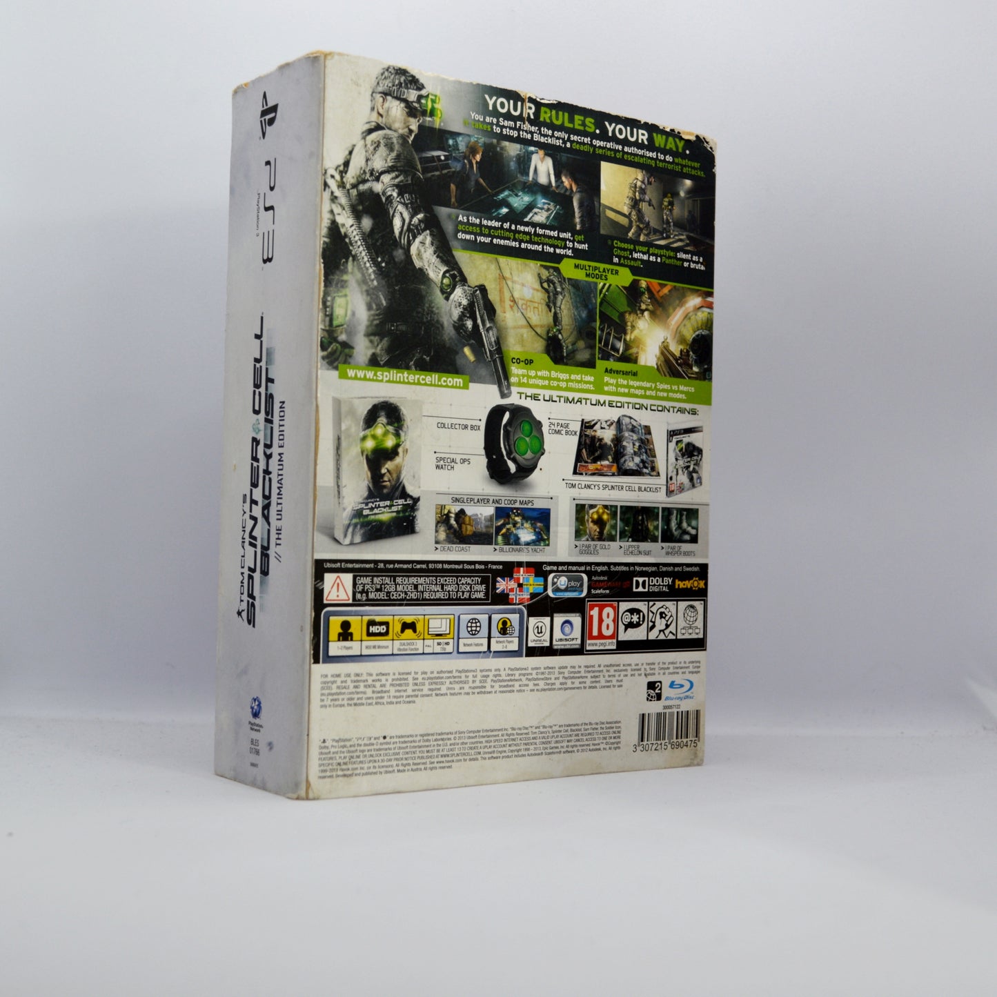 PS3 - Tom Clancy's Splinter Cell Blacklist The Ultimatum Edition (Watch Is Missing)